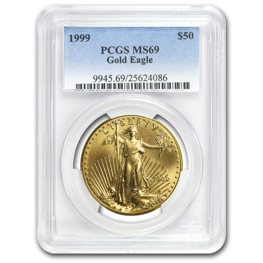 1999 1 oz American Gold Eagle MS-69 PCGS