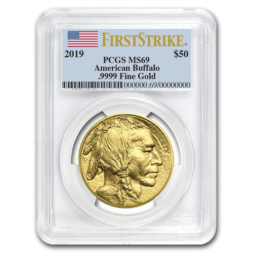 2019 1 oz Gold Buffalo MS-69 PCGS (FirstStrike®)